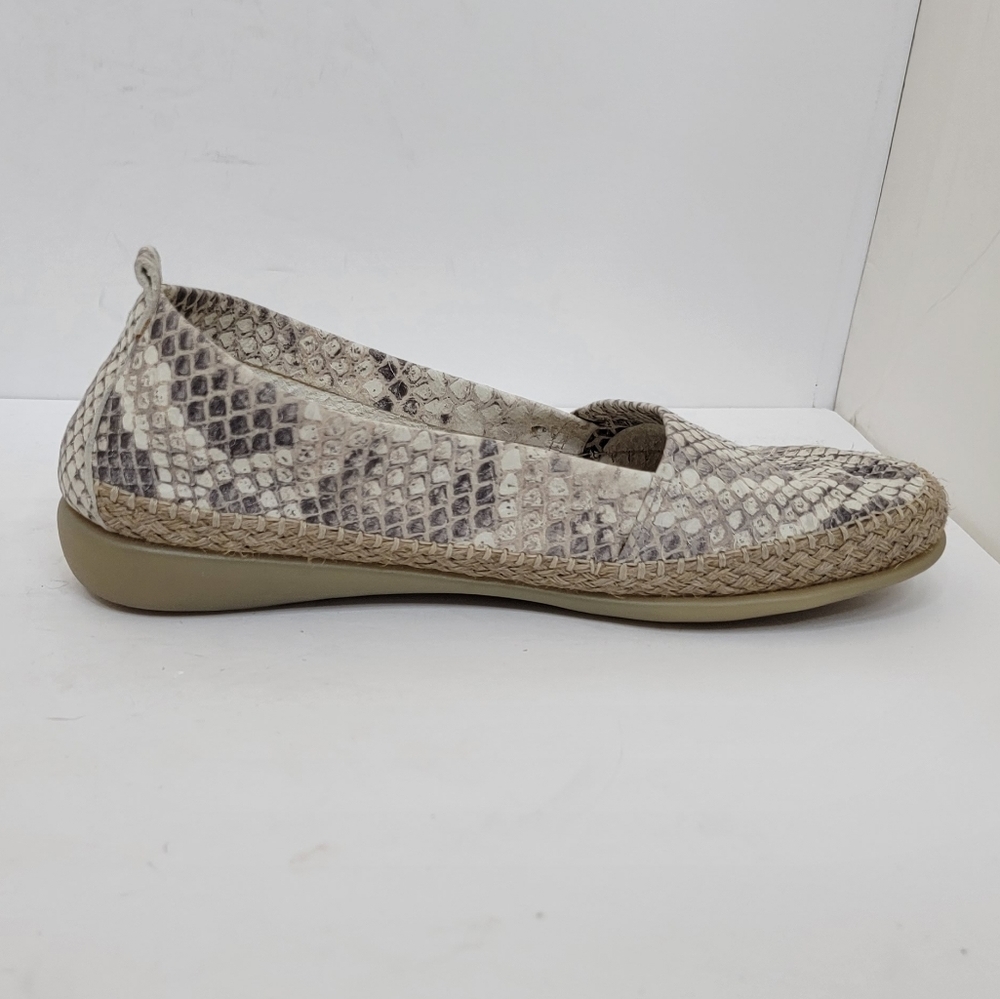 The Flexx | Gray Python Snake Print Espadrille Sl… - image 3